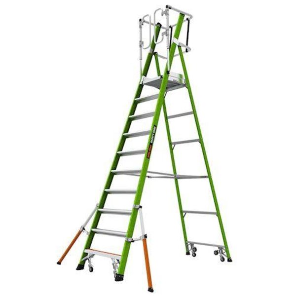 Little Giant Safety Cage 10' EN Fiberglass Ladder
