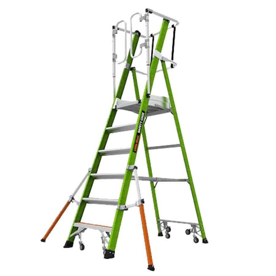 Little Giant Safety Cage 6' EN Fiberglass Ladder