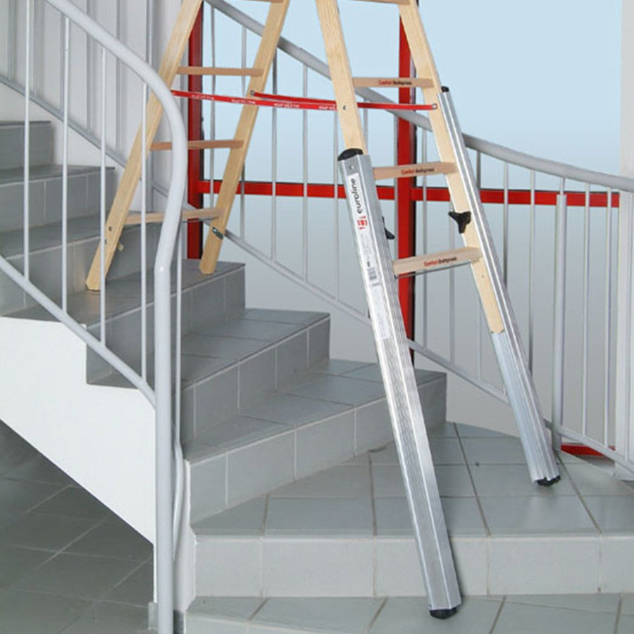 Euroline Verlängerungsholm aus Alu  (Satz) für Sprossenanzahl 2x4