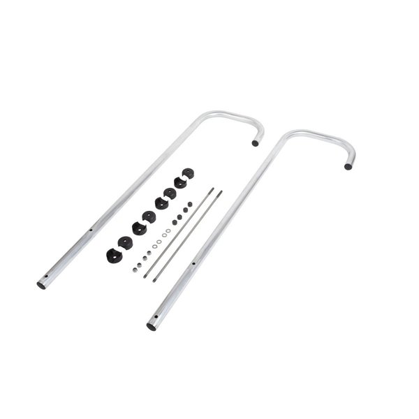 Hailo Professional Ausstiegsholmbügel für Holm 40x20 mm, Edelstahl 1.4301 kurz