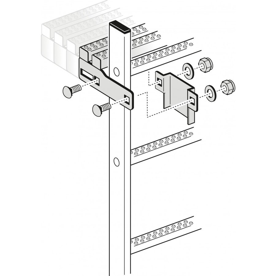 Hailo Professional Austrittsverlängerung für Holm 40x20mm  Wandabstand 165-215 mm