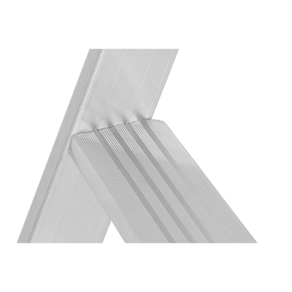 Hymer Stufenstehleiter mit Rollen, beidseitig begehbar  2x3 Stufen