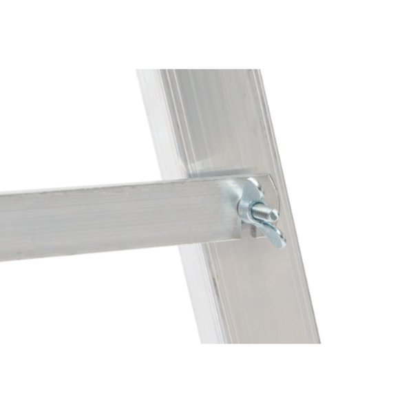 Hymer Stufenstehleiter mit Plattform und Rollen, einseitig begehbar  4 Stufen