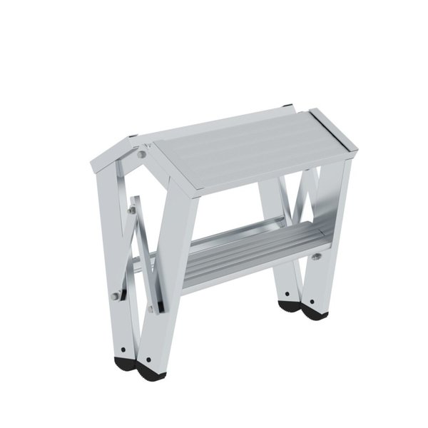 Günzburger Steigtechnik Klapppodest beidseitig begehbar 2x2 Stufen