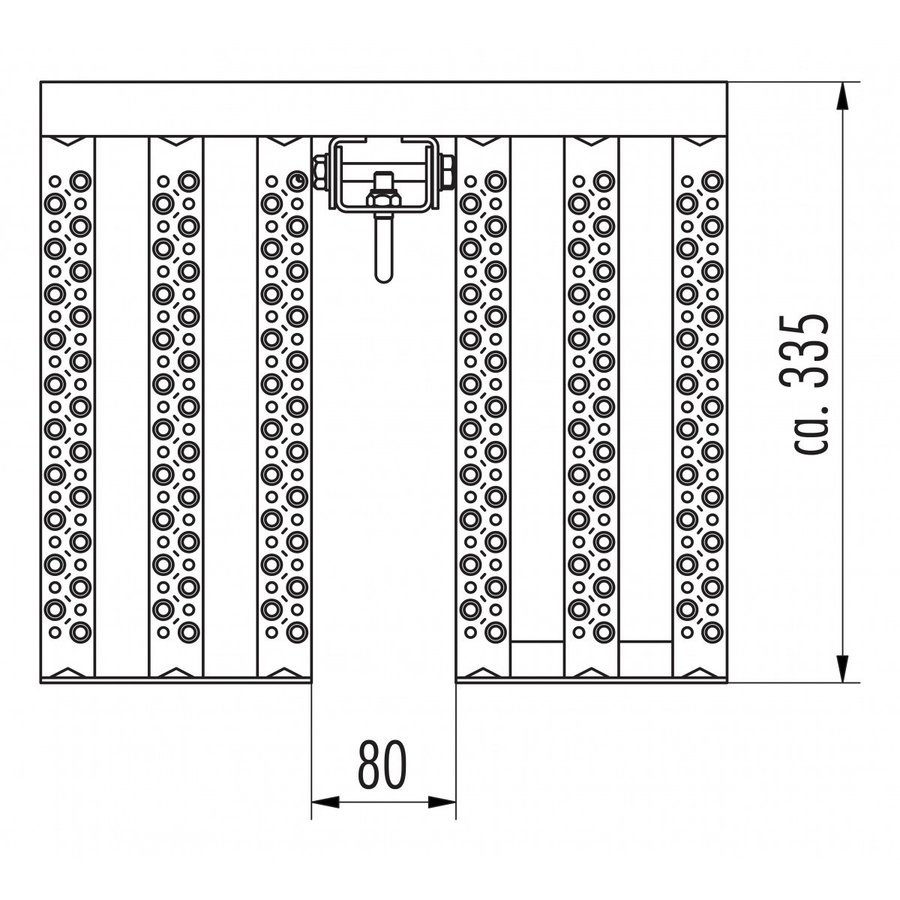 Hailo Professional Ruhepodest 2-tlg. klappbar zur Leitermontage 1.4301