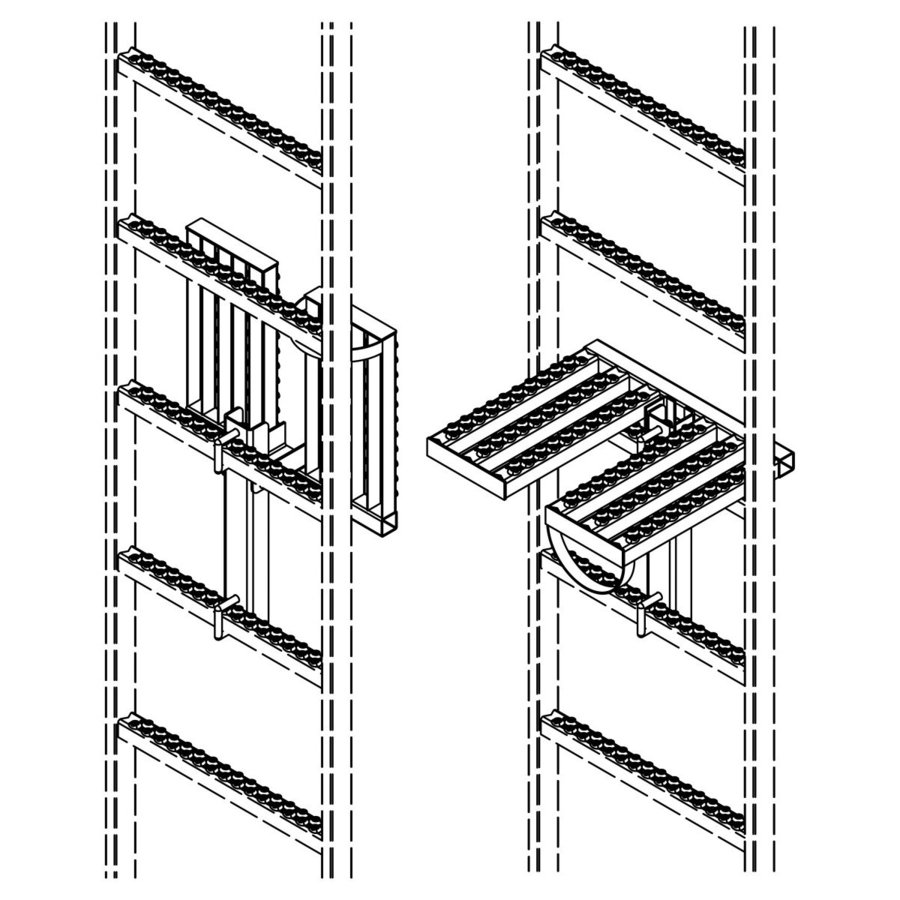 Hailo Professional Ruhepodest 2-tlg. klappbar zur Leitermontage 1.4301