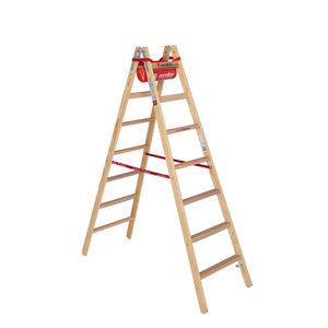 Euroline Holz-Sprossenleiter Nr. 10504