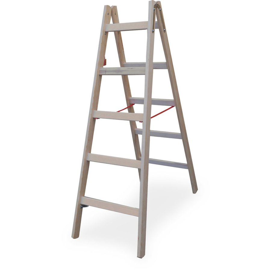 ZARGES Cresta B - Holz-Stehleiter 2x5 Sprossen