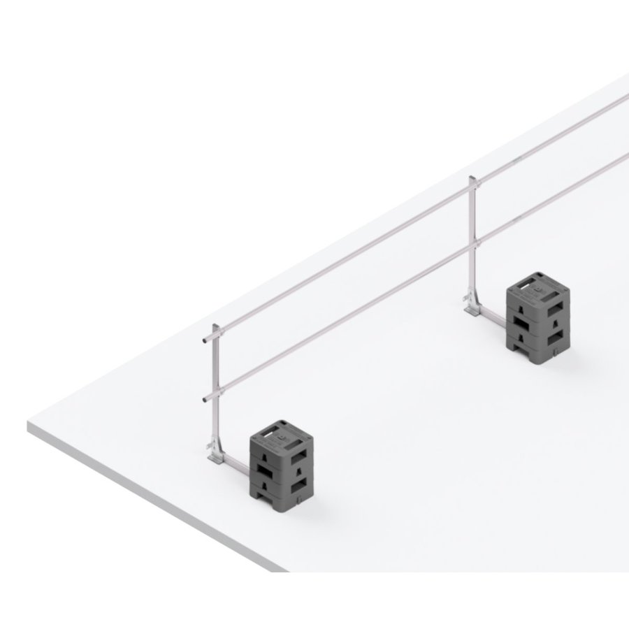 Hymer HYGHTS Geländersystem, Standard, EN 13374 A mit kurzem Ausleger, 15 Laufmeter