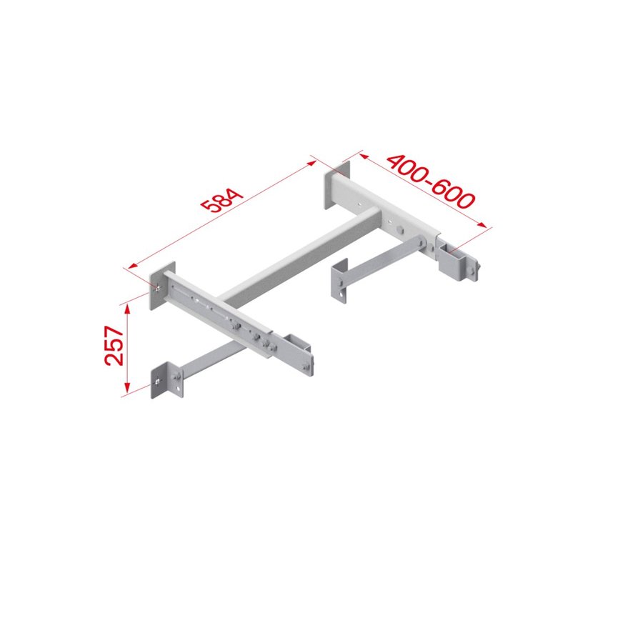 Hymer Wandkonsole verstellbar 400-600