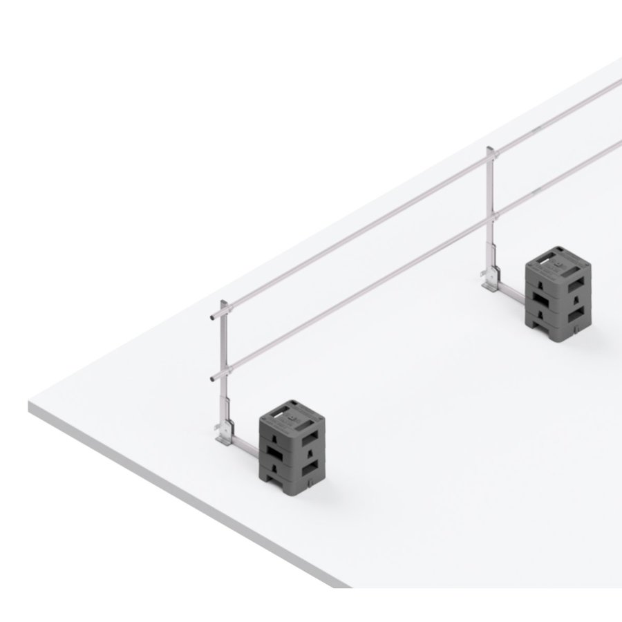 Hymer HYGHTS Geländersystem, Flex, EN 13374 A mit kurzem Ausleger, 90 Laufmeter