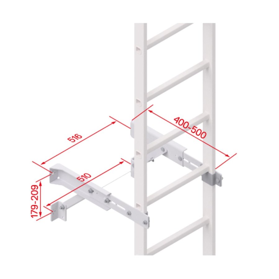 Hymer Wandkonsole verstellbar 400-500
