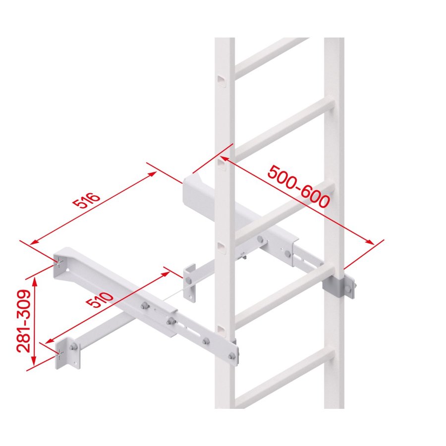 Hymer Wandkonsole verstellbar 500-600