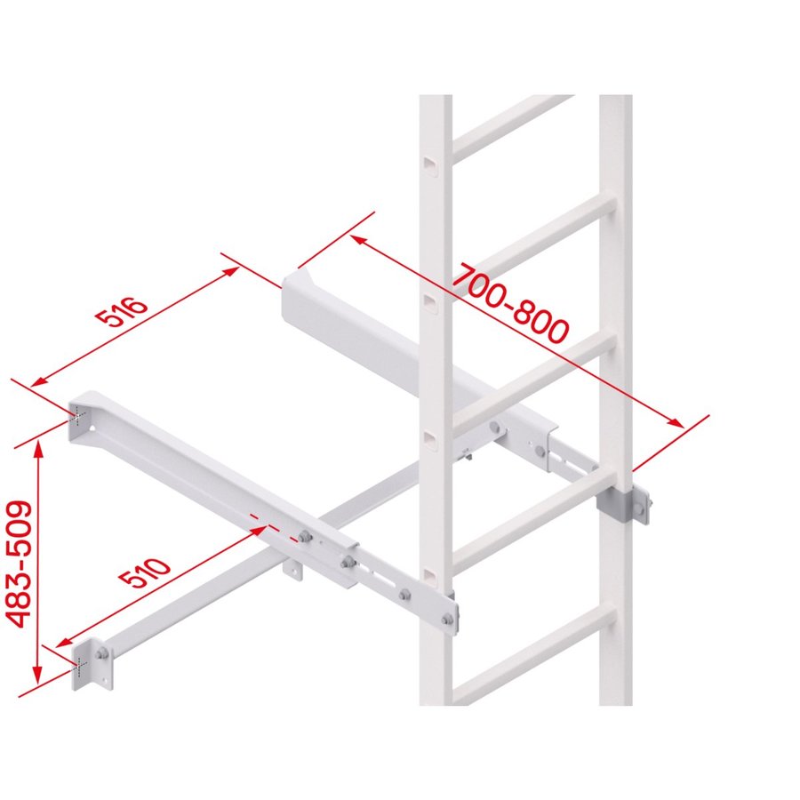 Hymer Wandkonsole verstellbar 700-800