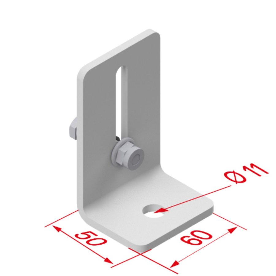 Hymer Bodenwinkel verstellbar, Alu