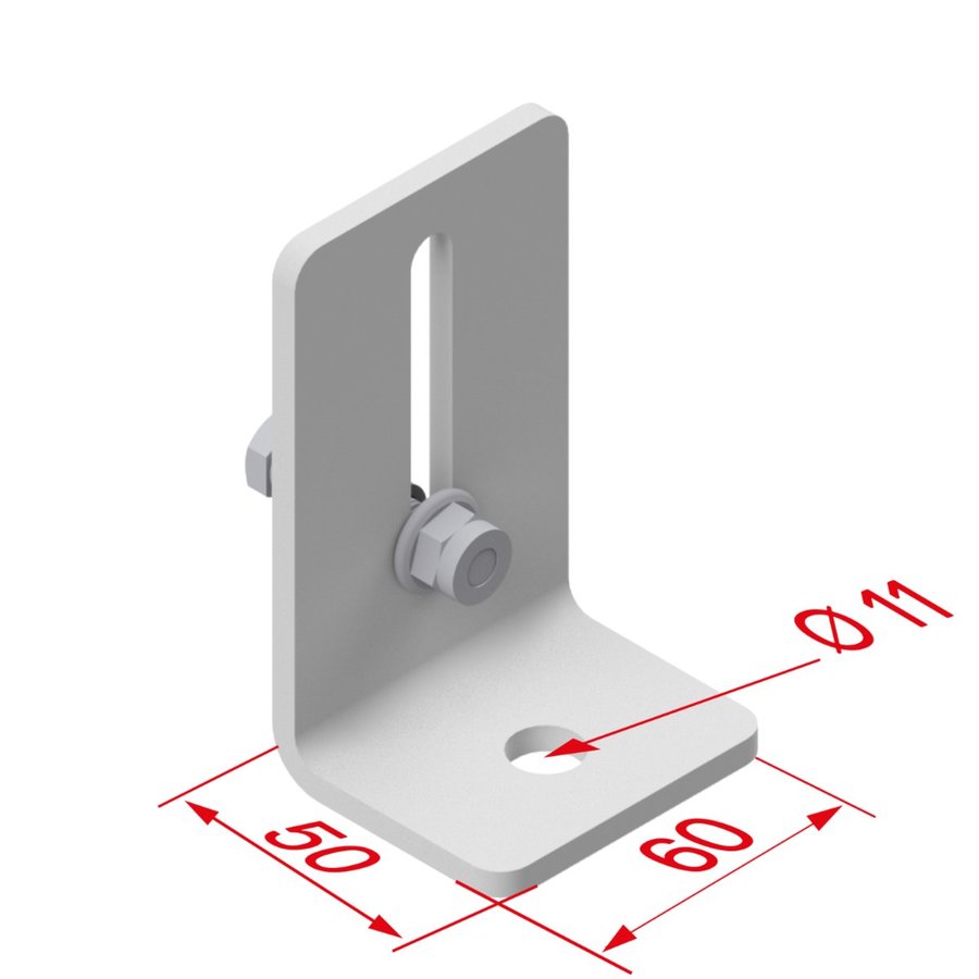 Hymer Bodenwinkel verstellbar, Alu