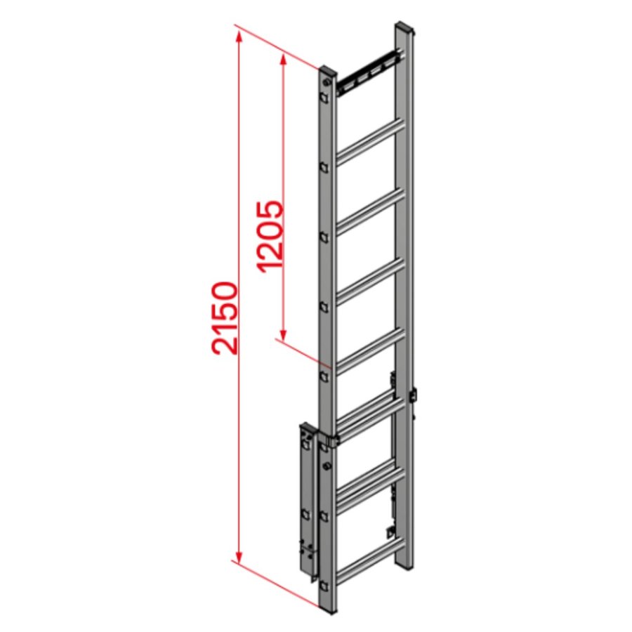 Hymer Einstiegshilfe, ausziehbar, Alu