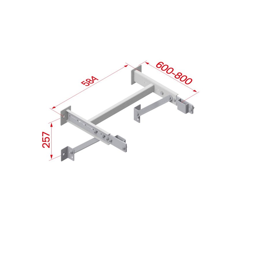 Hymer Wandkonsole verstellbar 600-800