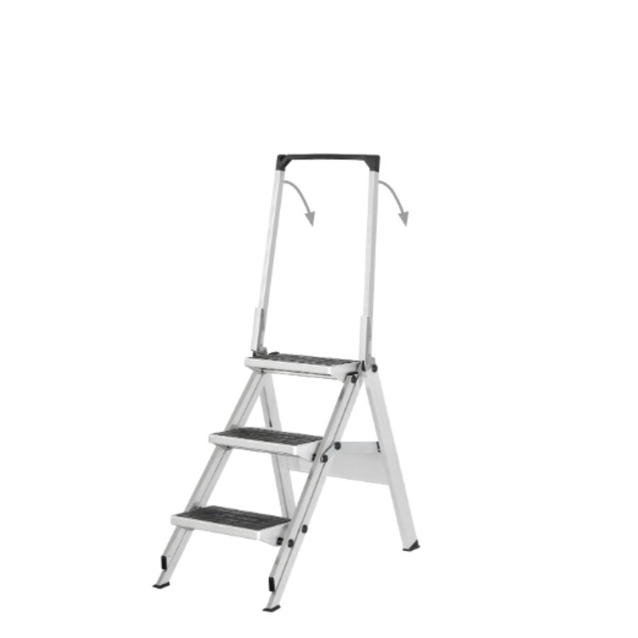 Hymer Sicherheitstreppe mit Gummibelag und Bügel 3 Stufen