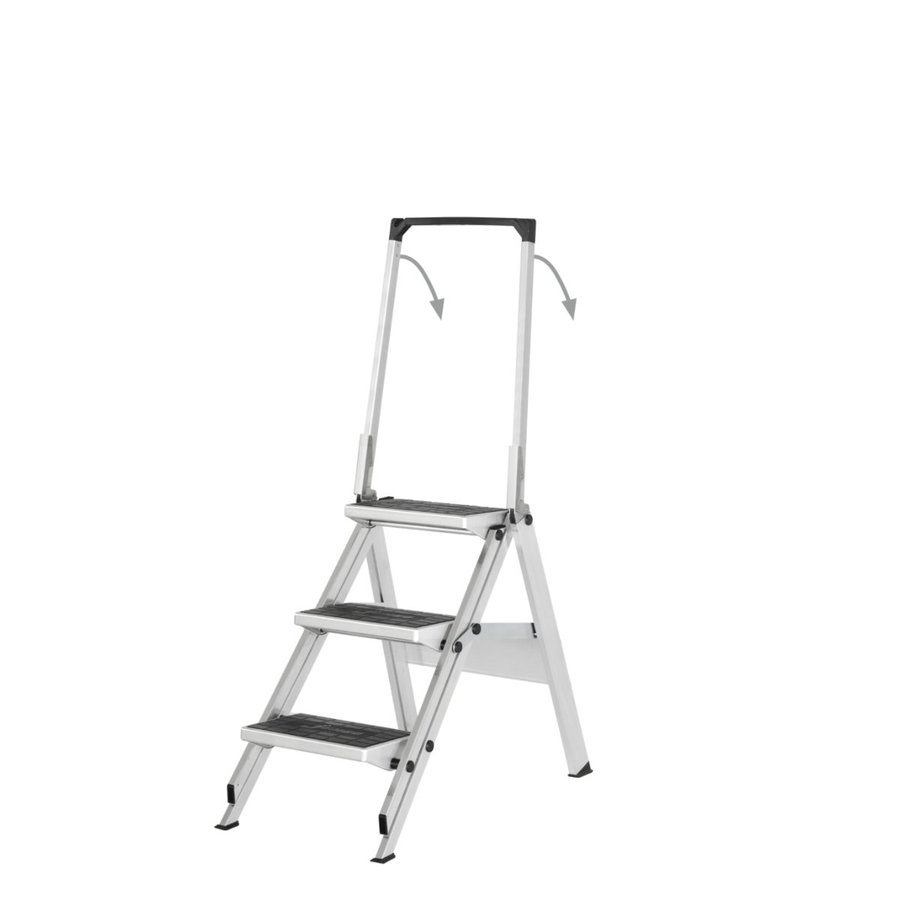 Hymer Sicherheitstreppe mit Gummibelag und Bügel 3 Stufen