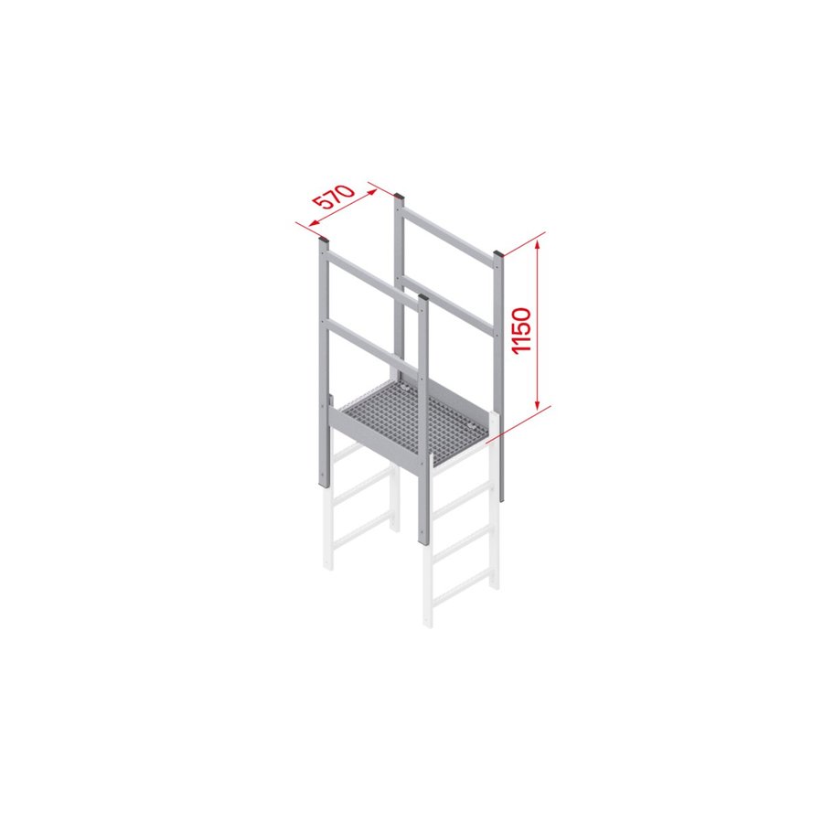 Hymer Ausstieg mit Übergang  800 mm