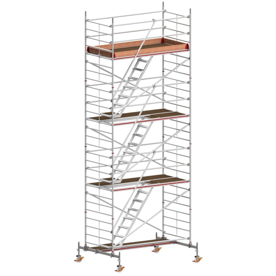 Hymer Treppen-Fahrgerüst mit Fahrtraverse Bühnenlänge 2,95 m, Rahmenteilbreite 1,50 m, Reichhöhe 8,60 m