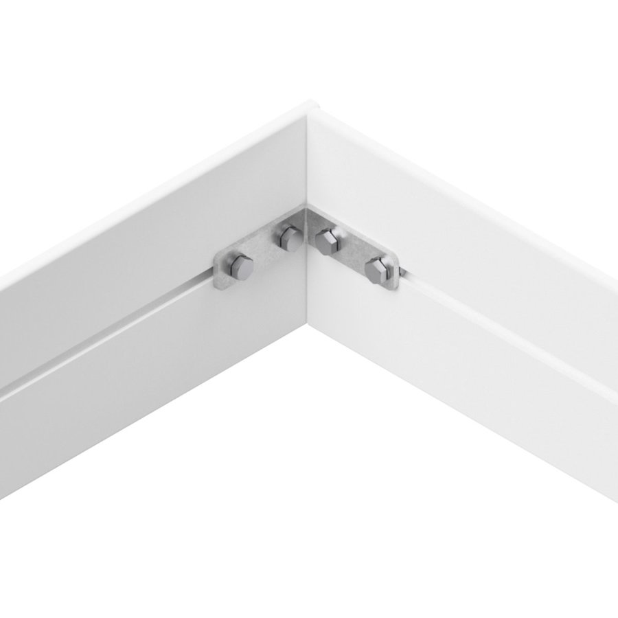 Hymer Eckverbinder für Fußleisten, Edelstahl/Alu