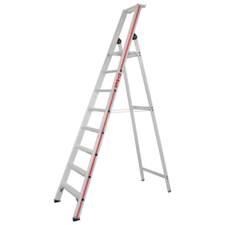 Hymer Stufenstehleiter mit Plattform, einseitig begehbar 8