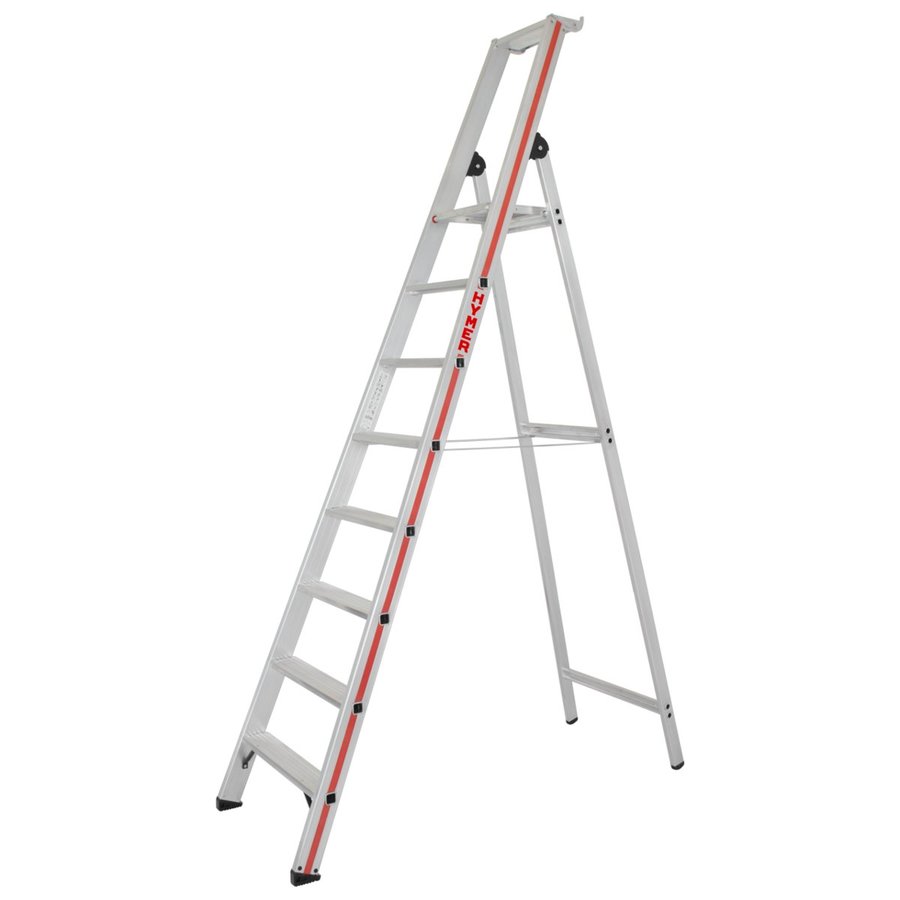 Hymer Stufenstehleiter mit Plattform, einseitig begehbar 8