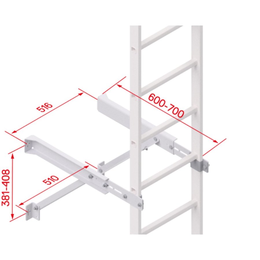 Hymer Wandkonsole verstellbar 600-700