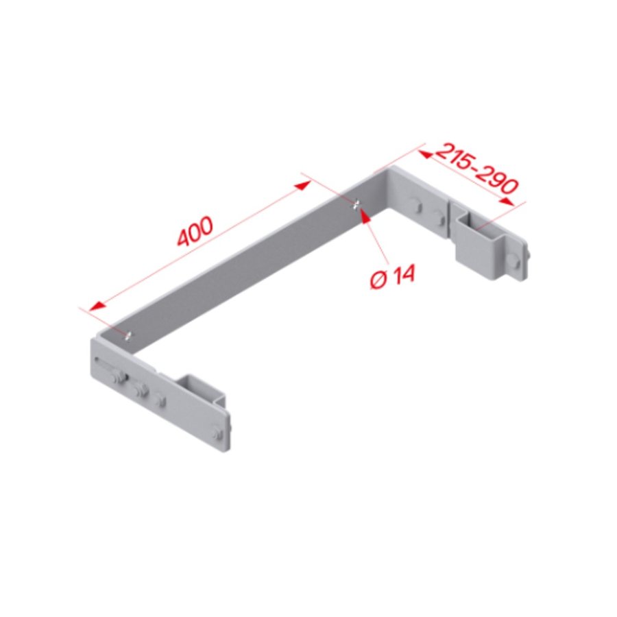 Hymer Wandhalter U-Form verstellbar