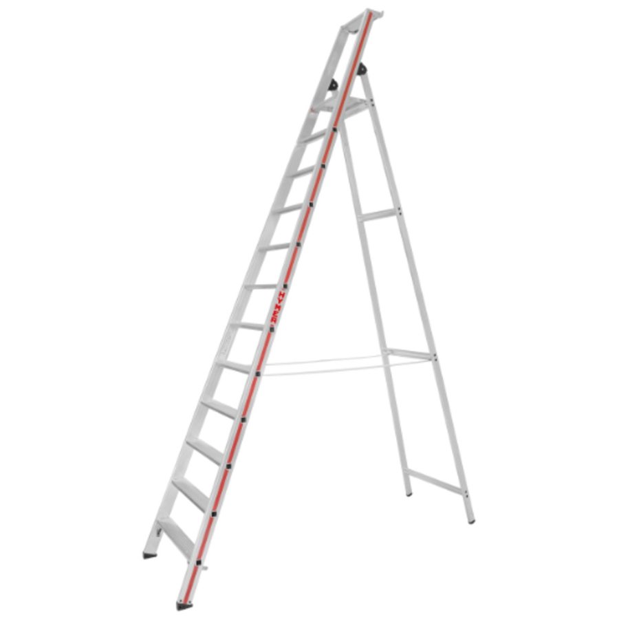 Hymer Stufenstehleiter mit Plattform, einseitig begehbar 12