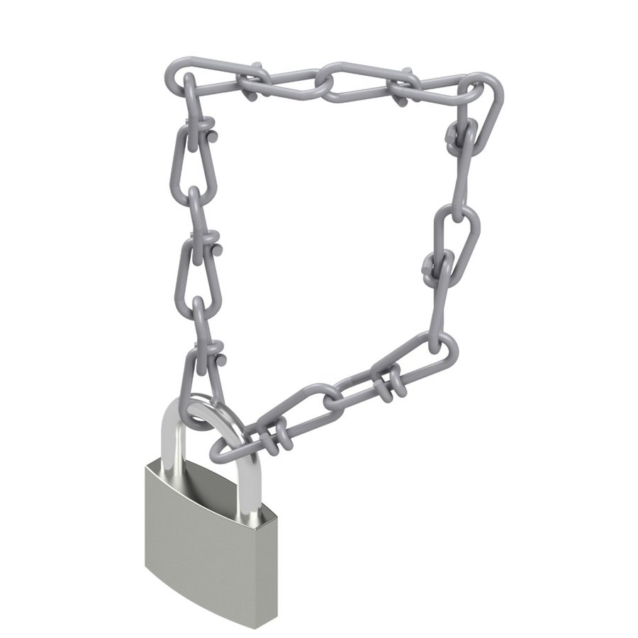 Hymer Zubehörset Kette und Schloss