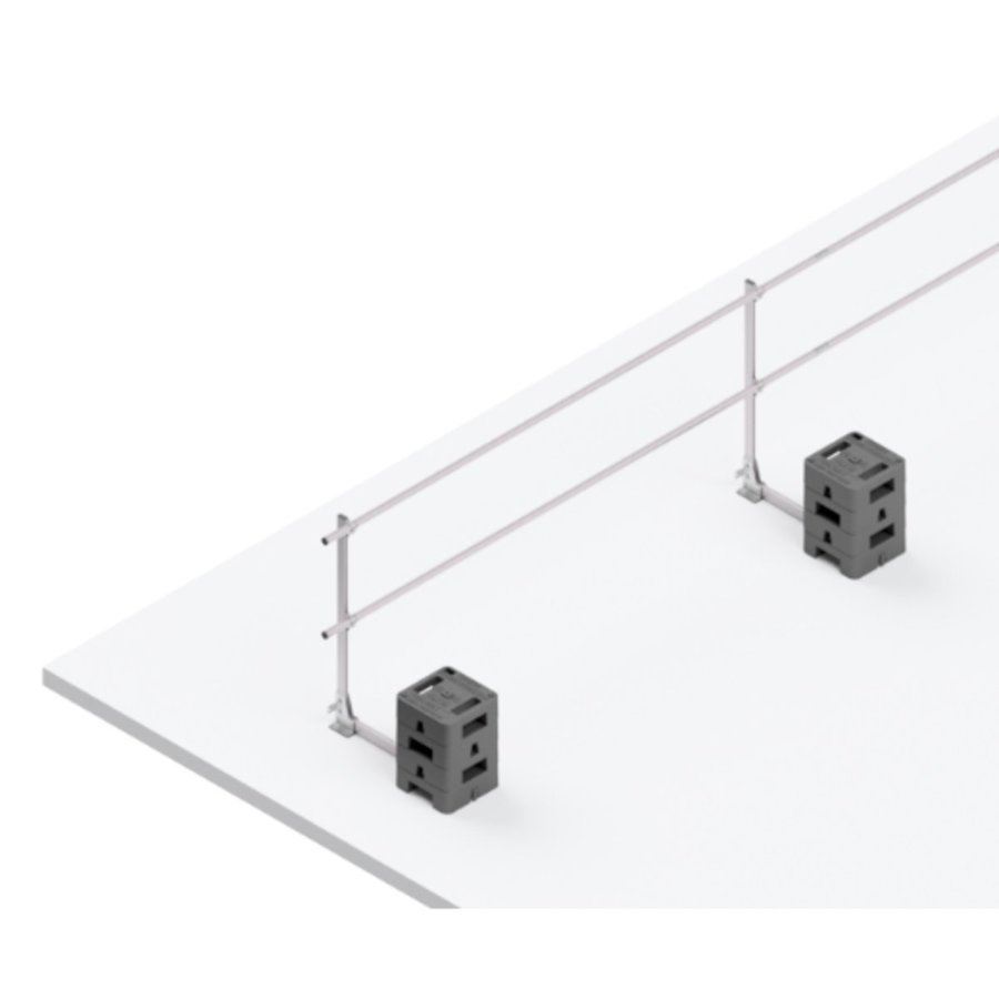 Hymer HYGHTS Geländersystem, Standard, EN 13374 A mit kurzem Ausleger, 90 Laufmeter