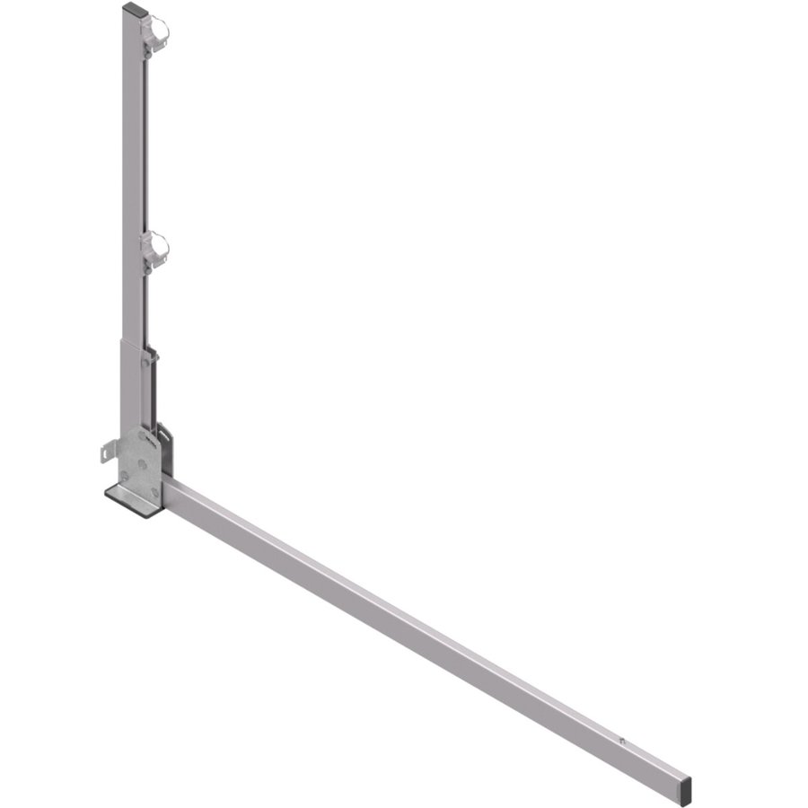 Hymer Pfosten, verstellbar mit Ausleger 840 mm, Höhe 1.100 mm, Alu/Edelstahl