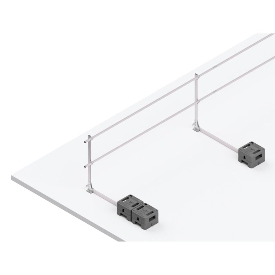 Hymer HYGHTS Geländersystem, Standard, EN 13374 A mit langem Ausleger, 90 Laufmeter