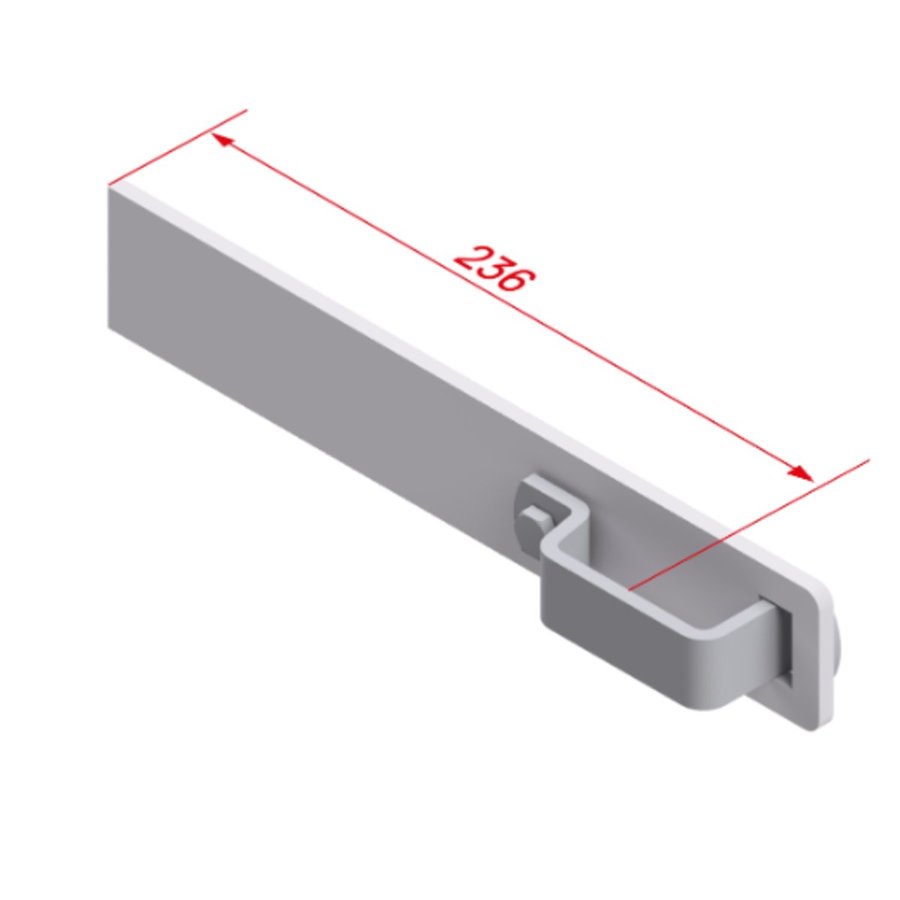 Hymer Wandhaken gerade, Stahl