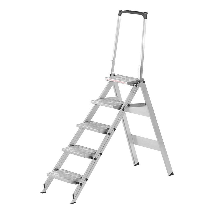 Hymer Sicherheitstreppe mit Aluminiumbelag und Bügel 5 Stufen