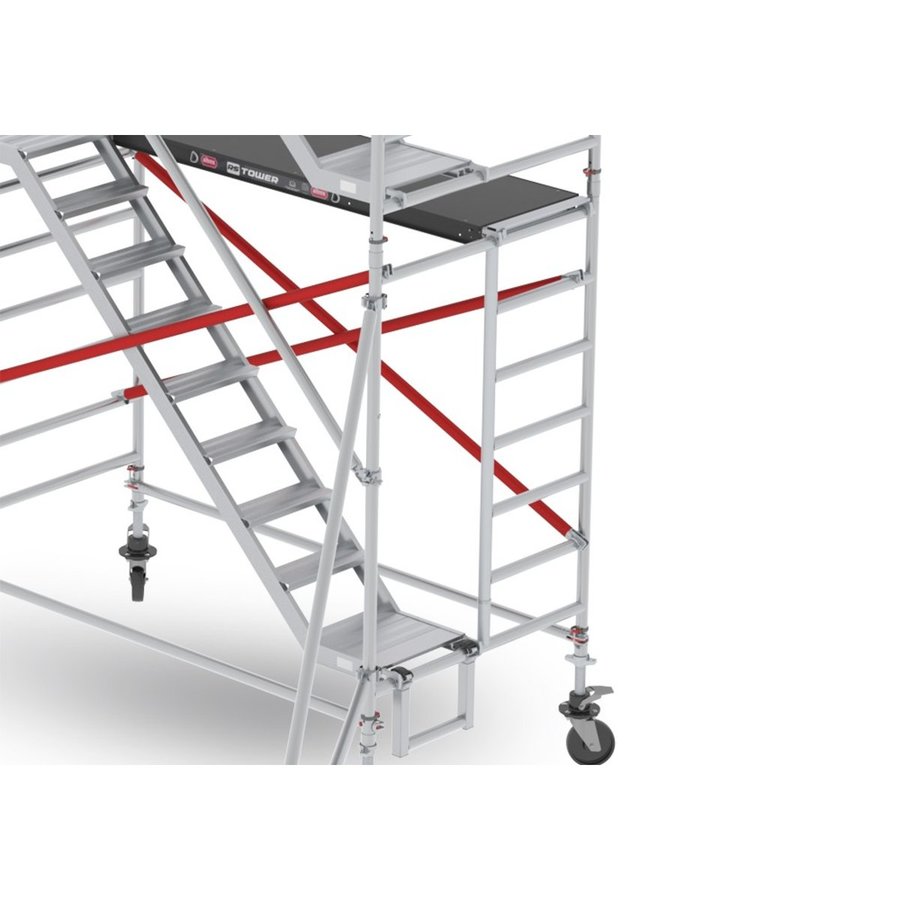 Altrex RS TOWER 53-S Treppengerüst - 1.35 x 1.85 m HolzPlattform, Arbeitshöhe bis 6,2m