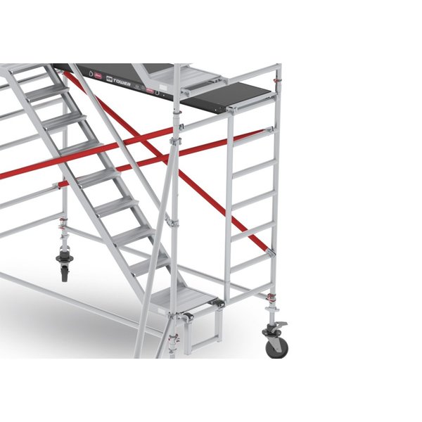 Altrex RS TOWER 53-S Treppengerüst - 1.35 x 1.85 m HolzPlattform, Arbeitshöhe bis 4,2m