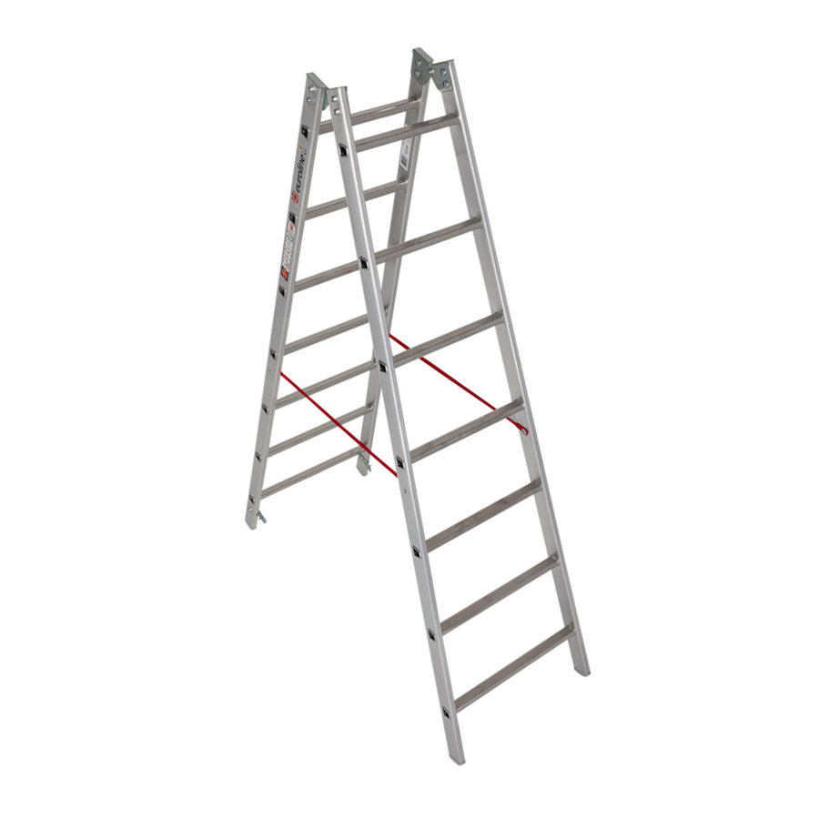 Euroline Alu-Sprossenstehleiter Nr. 205 2x7