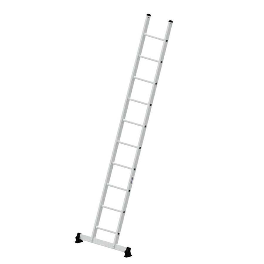 Günzburger Steigtechnik Sprossen-Anlegeleiter mit nivello®-Traverse 10 Sprossen