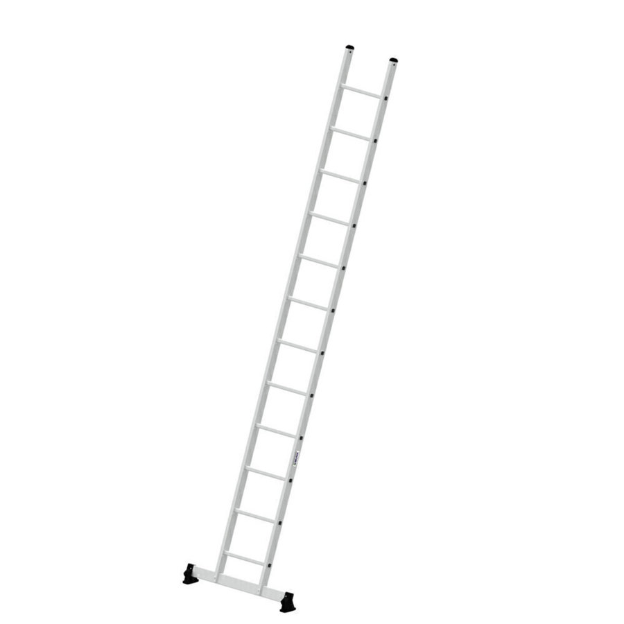 Günzburger Steigtechnik Sprossen-Anlegeleiter mit nivello®-Traverse 12 Sprossen