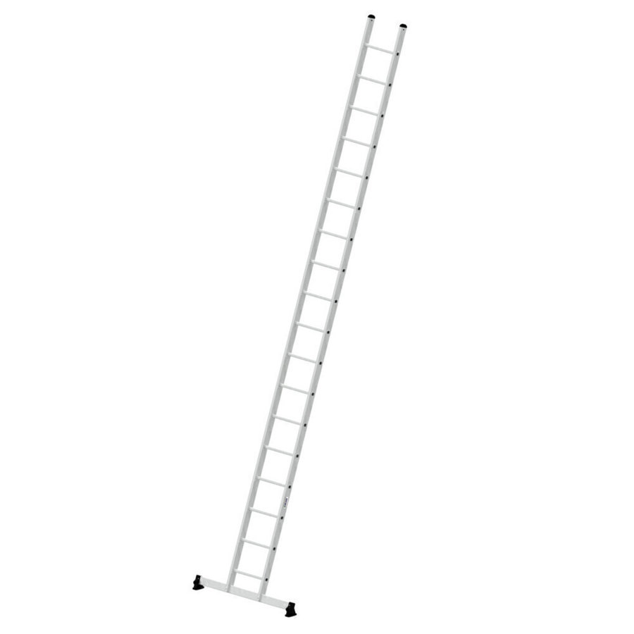 Günzburger Steigtechnik Sprossen-Anlegeleiter mit nivello®-Traverse 18 Sprossen