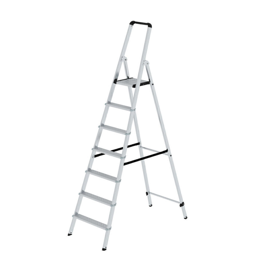 Günzburger Steigtechnik ML Stufen-Stehleiter einseitig begehbar 7 Stufen