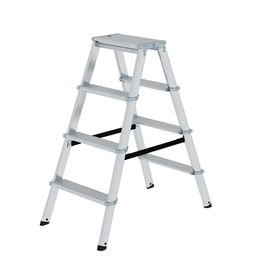 Günzburger Steigtechnik ML Stufen-Stehleiter beidseitig begehbar 2x4 Stufen