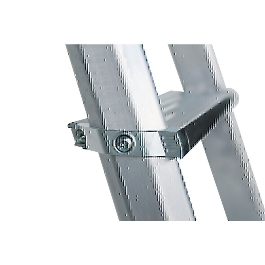 Günzburger Steigtechnik ML Stufen-Stehleiter einseitig begehbar Aluminium eloxiert 5 Stufen