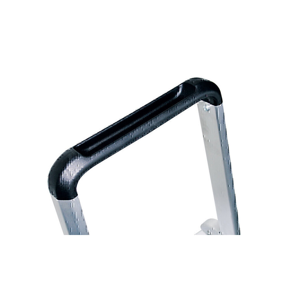 Günzburger Steigtechnik ML Stufen-Stehleiter einseitig begehbar Aluminium eloxiert 5 Stufen