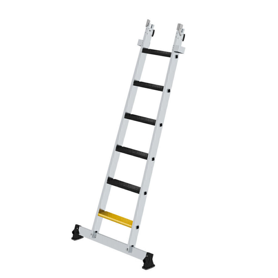 Günzburger Steigtechnik Stufen-Glasreinigerleiter Unterteil nivello-Traverse & clip-step R13 6 Stufen