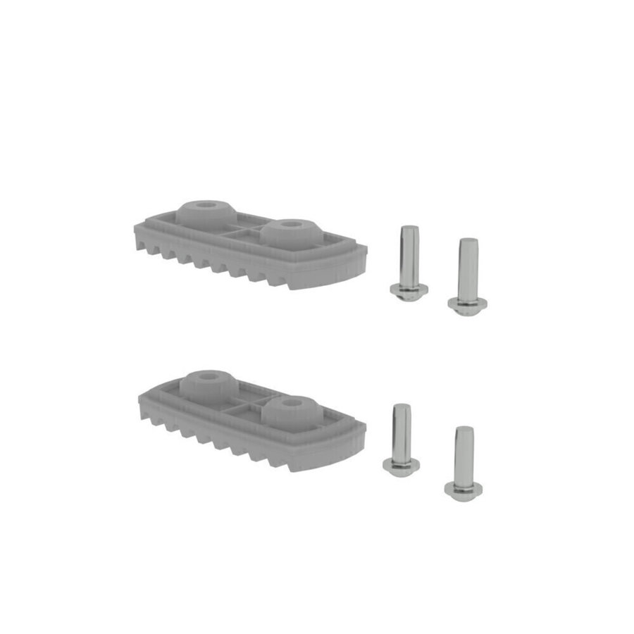 Günzburger Steigtechnik nivello®-Fußplatte für glatte Untergründe für Holmhöhe 58/73 mm